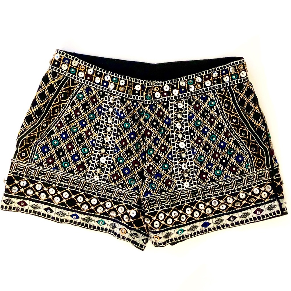 Zara embellished shorts